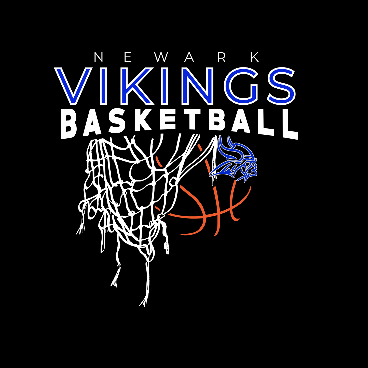 Vikings basketball Black performance t shirt