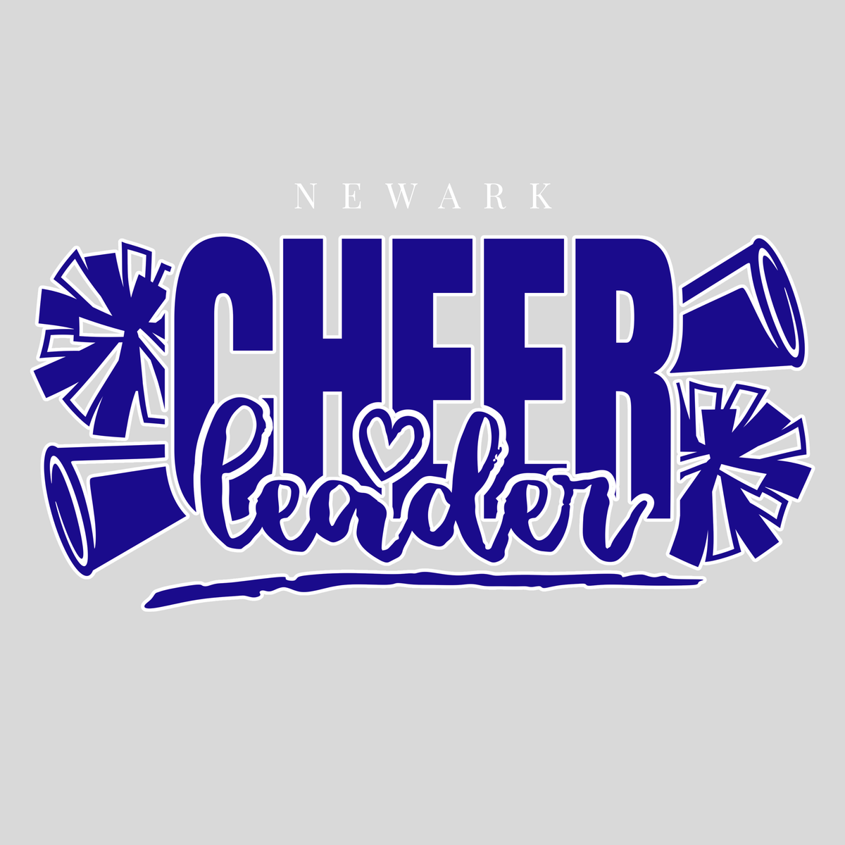 Newark Cheerleader pink t shirt Youth and Adult sizing