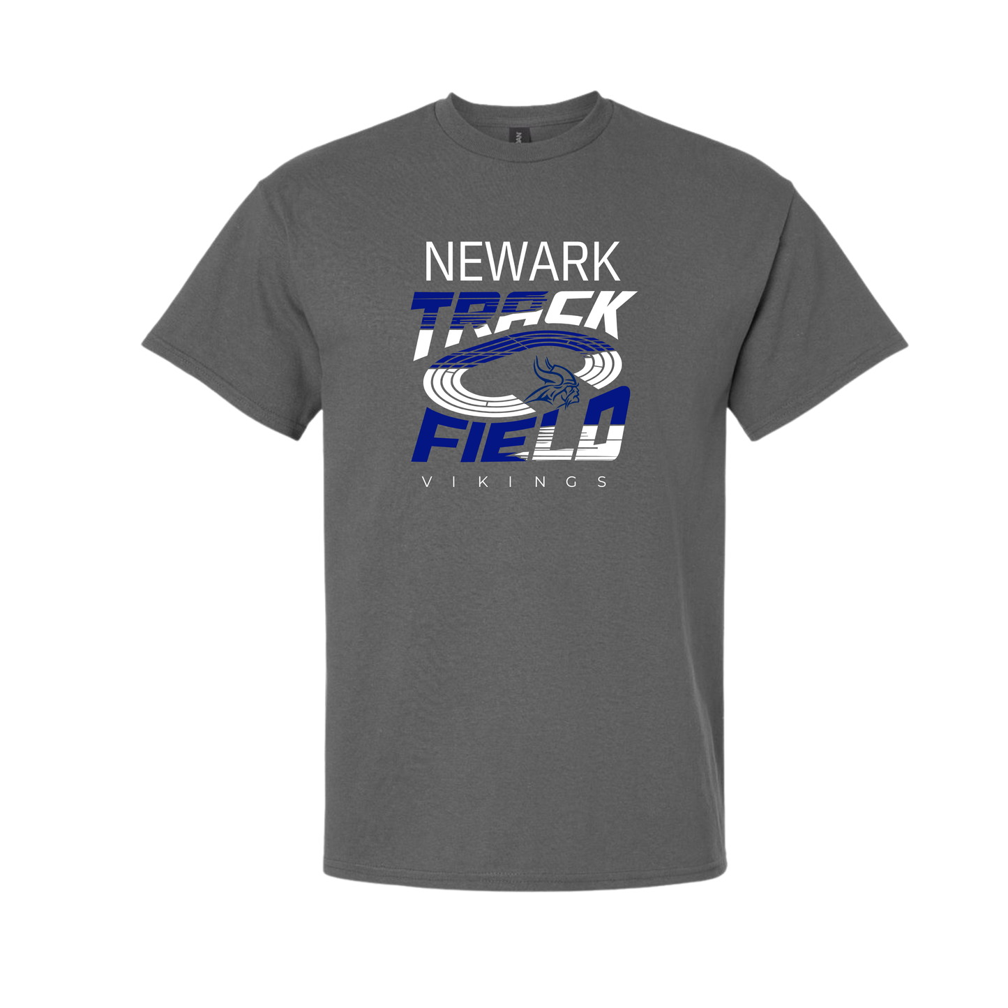 newark vikings track performance t shirt youth and adult