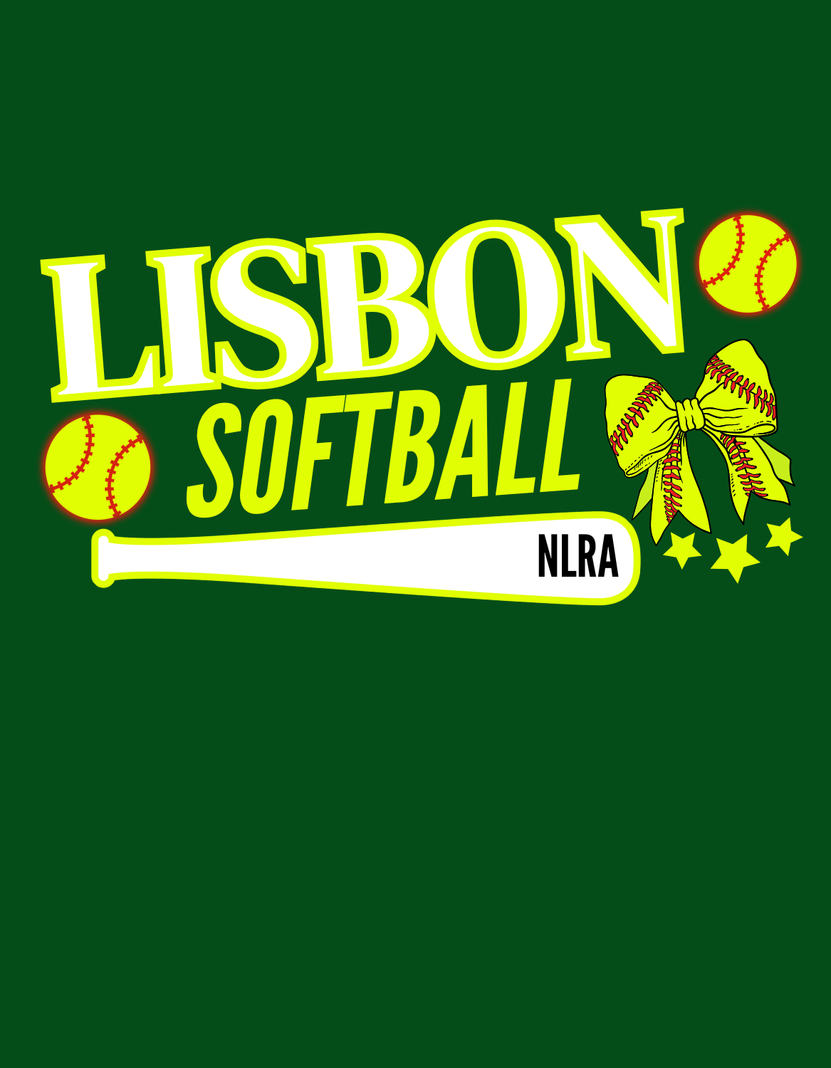 ADULT Lisbon softball t shirt