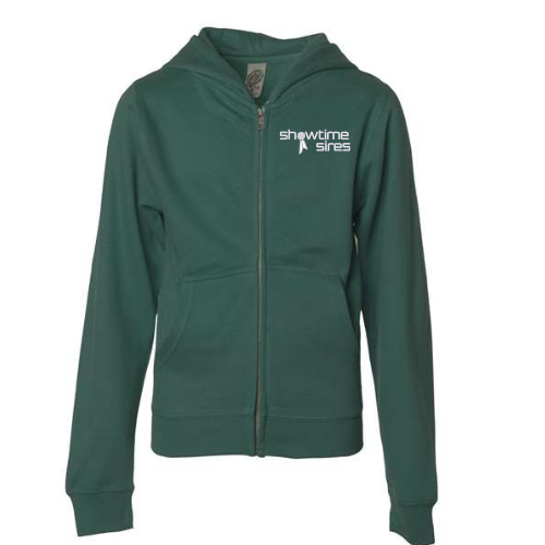 Youth Midweight Full-Zip Hooded Sweatshirt
