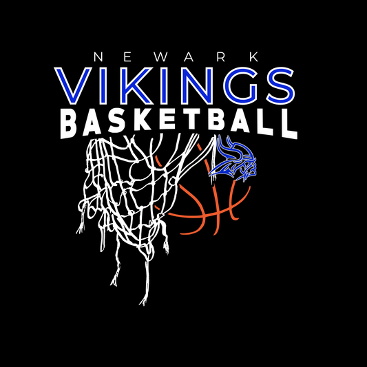 black t shirt vikings basketball youth and adult