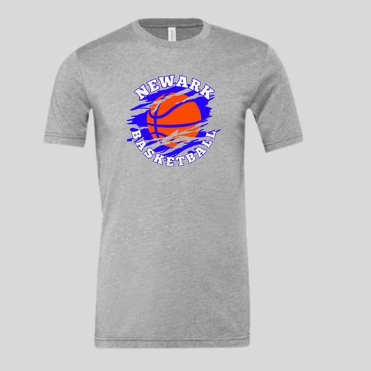Grey Tshirt Newark basketball