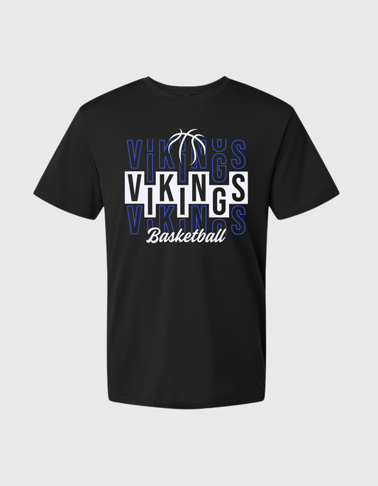 vikings basketball t shirt youth and adult