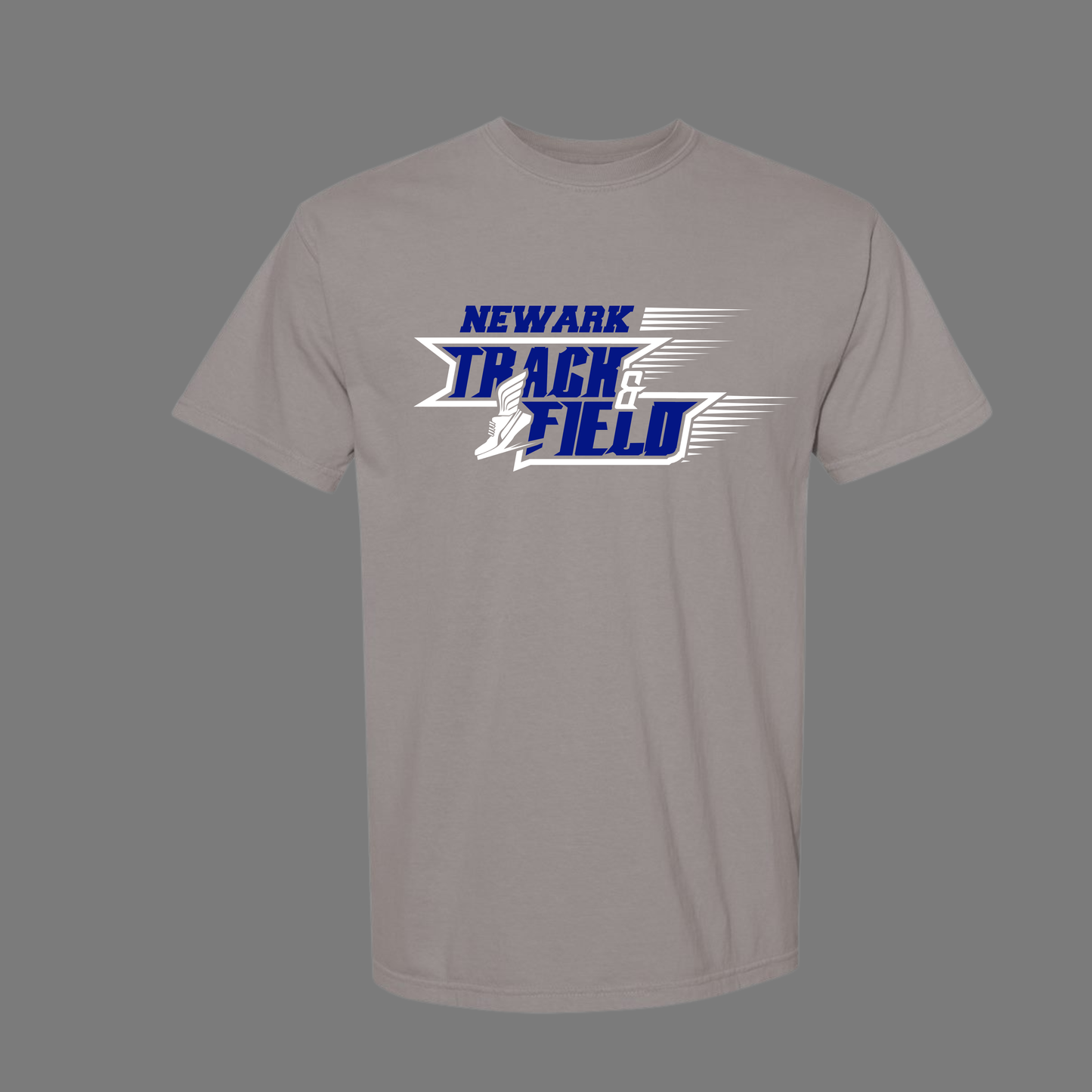 newark track and field comfort colors t shirt adult and youth