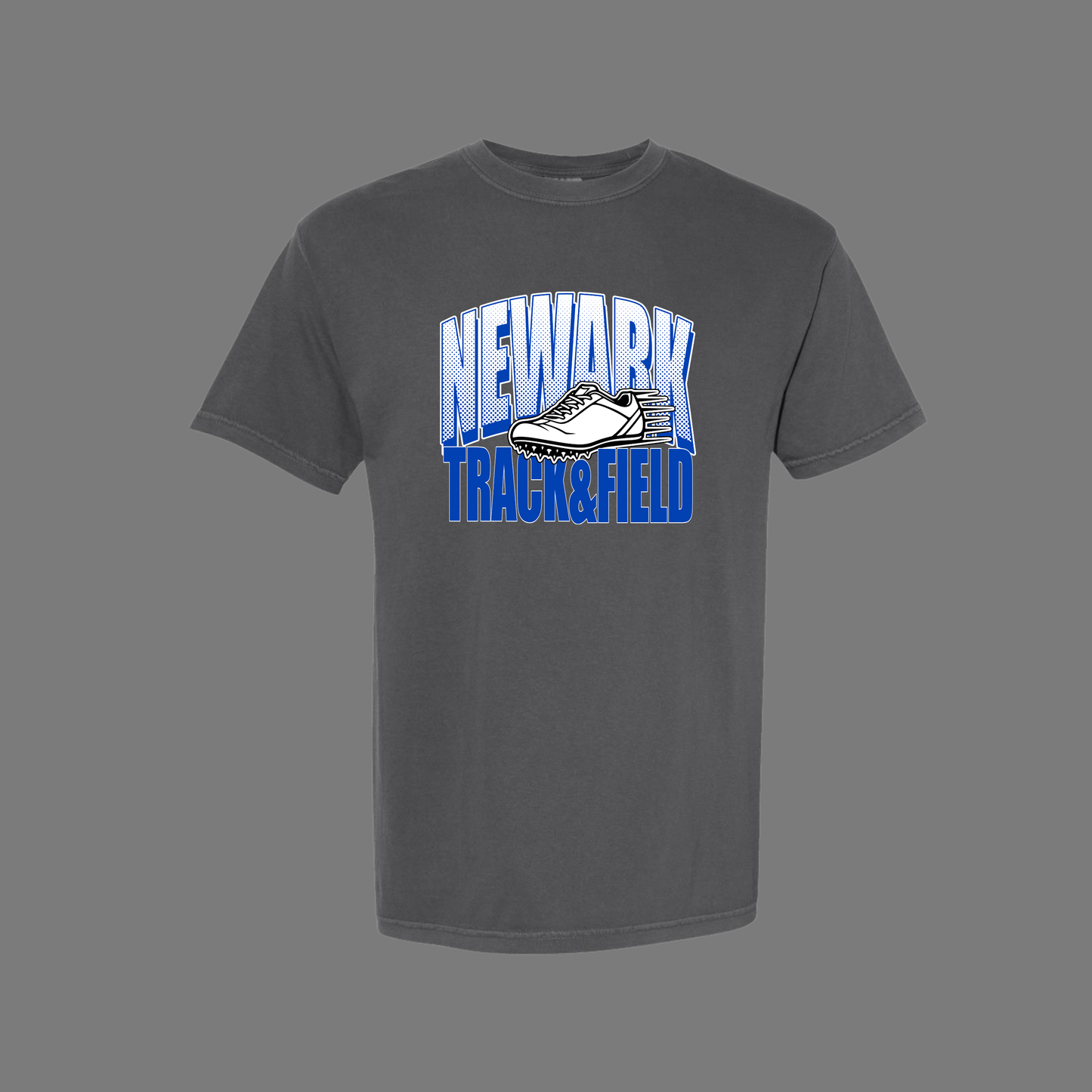newark track and field shoe comfort colors t shirt adult and youth sizing