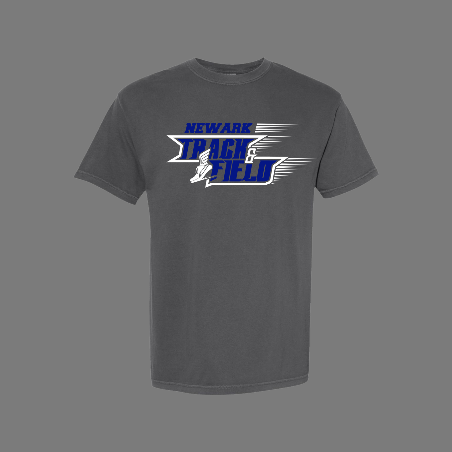 newark track and field comfort colors t shirt adult and youth