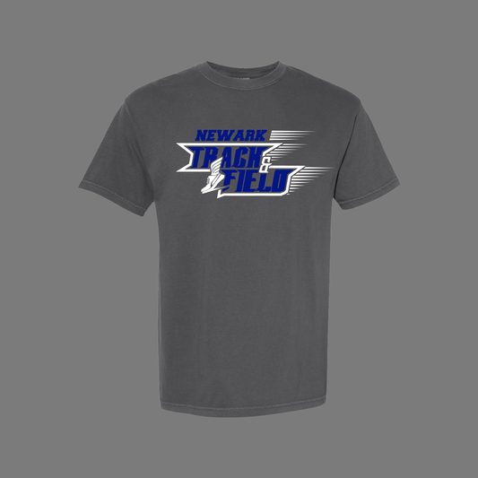 newark track and field comfort colors t shirt adult and youth
