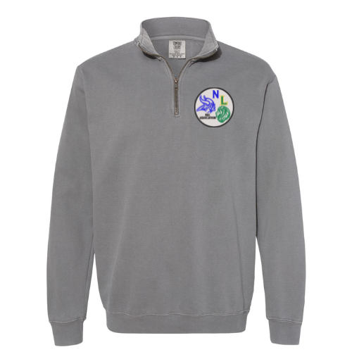 Garment-Dyed Quarter Zip Sweatshirt