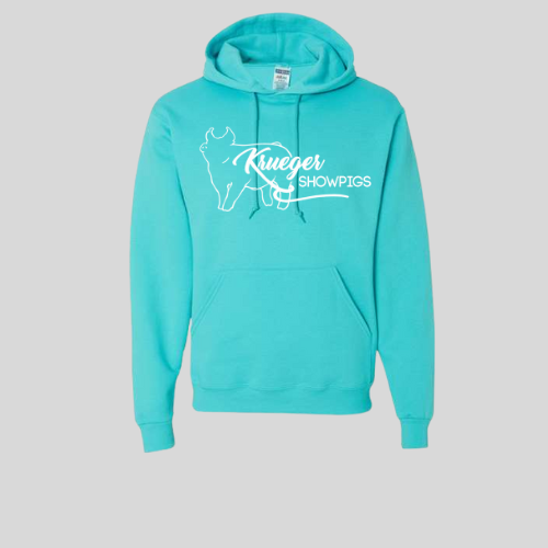 Unisex Hooded Sweatshirt with PIG logo transfer YOUTH AND ADULT