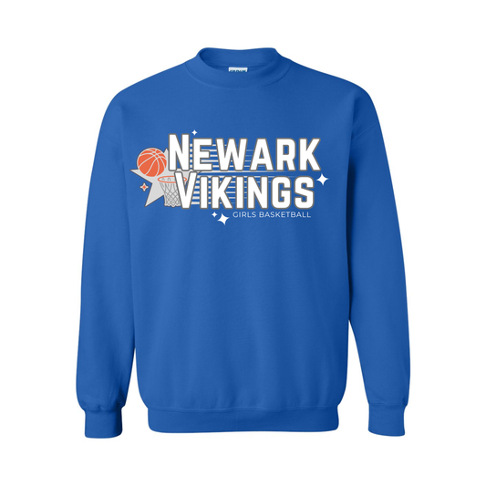 Newark Vikings Girls Basketball Crewneck