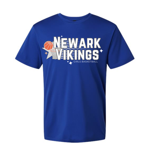 newark vikings girls basketball t shirt PERFORMANCE STYLE