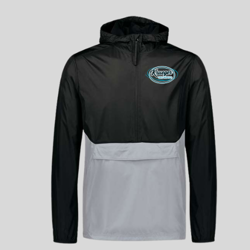 Packable Quarter-Zip Jacket circle logo transfer