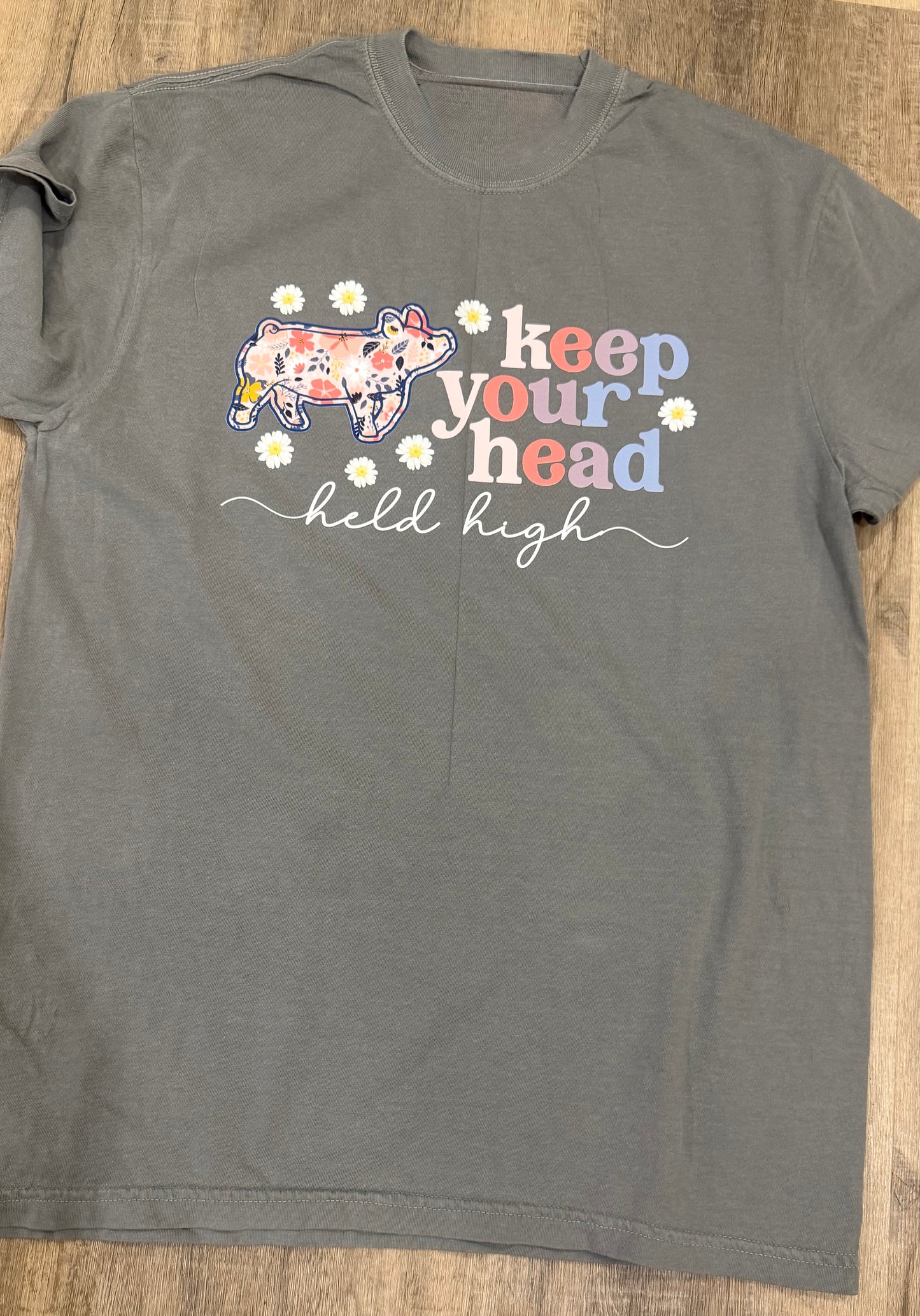 keep your head held high PIG t shirt